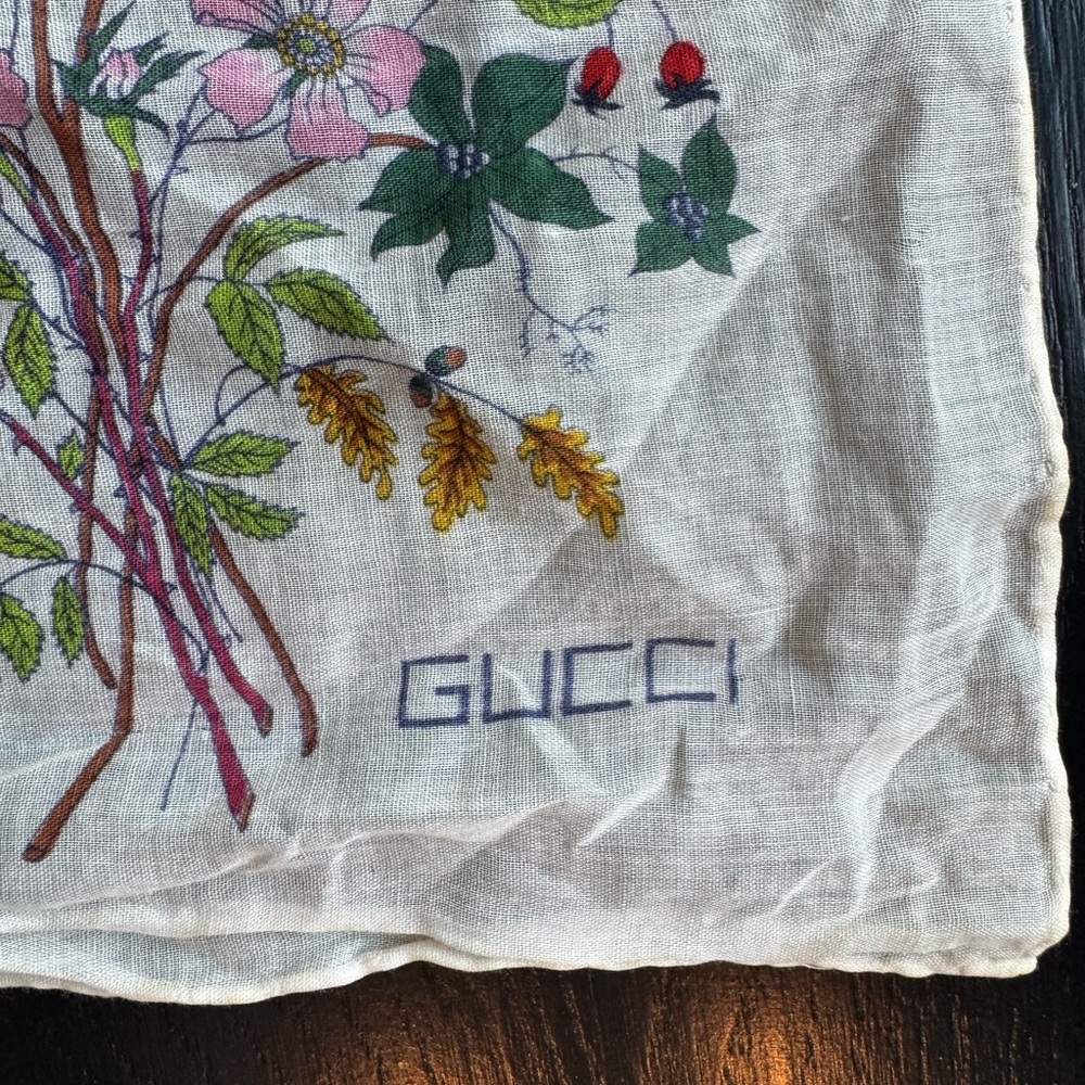 Gucci Multicolor Floral Scarf - Picture 3 of 3